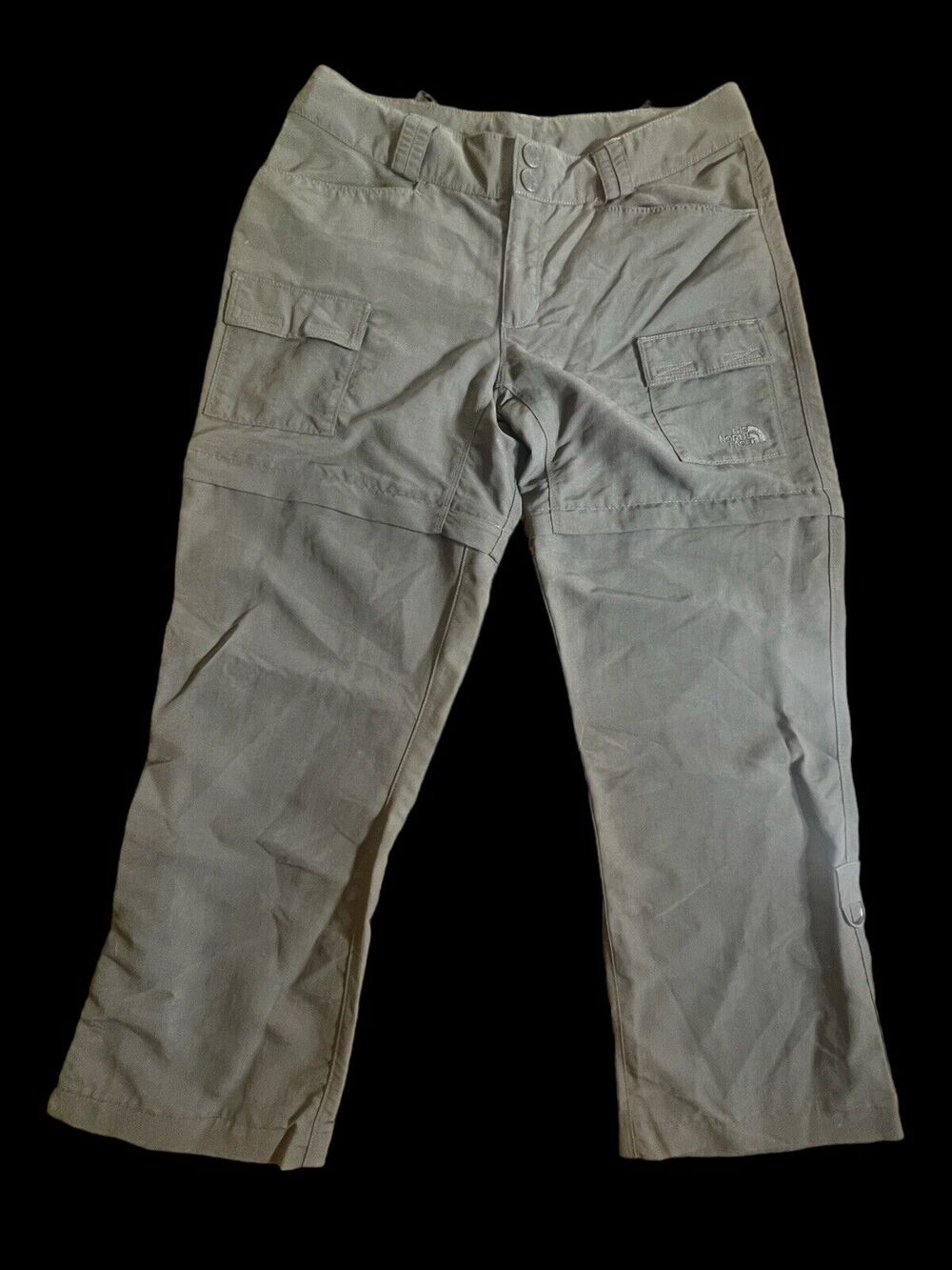 The North Face Women's Hiking Zip Off Convertible Pants Size 6 Gray